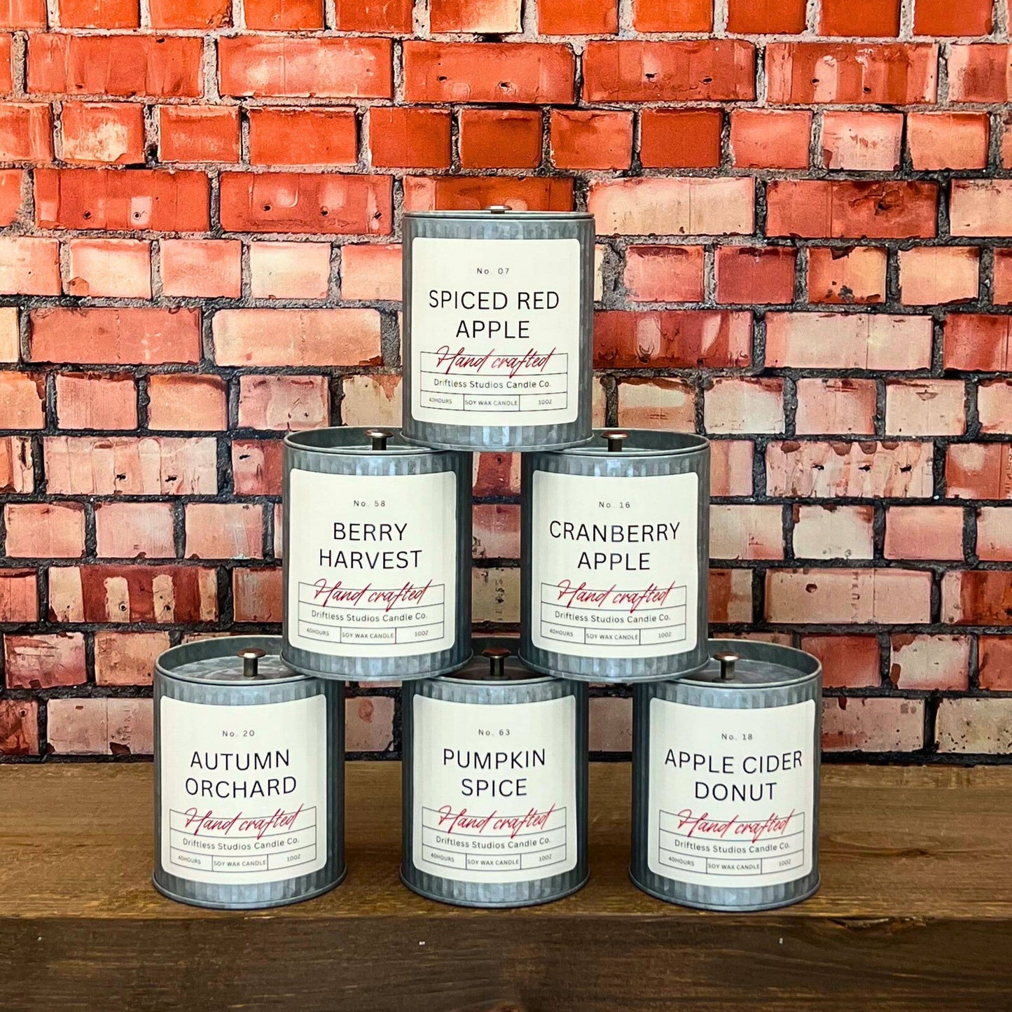 Berry Harvest Tin Fall Farmhouse Candle - Fall Candles