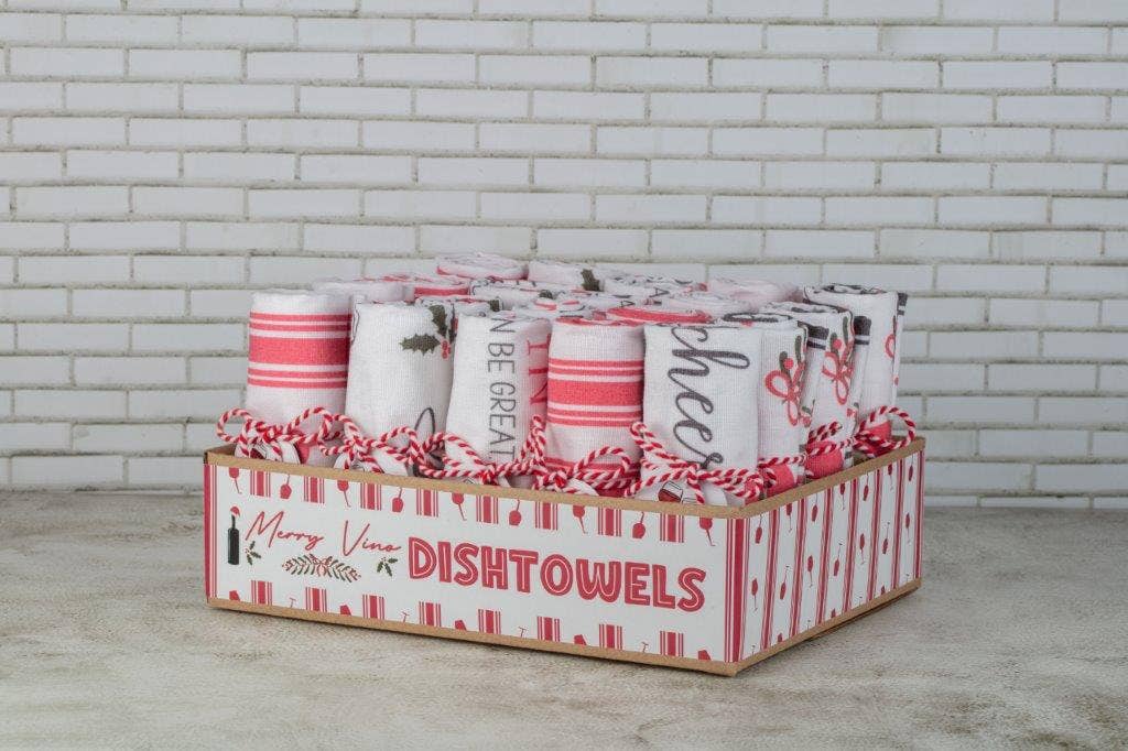 "Merry Vino" Assorted Display of Designer Towels