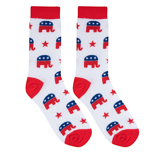 Crazy Socks -  Crew - Republican