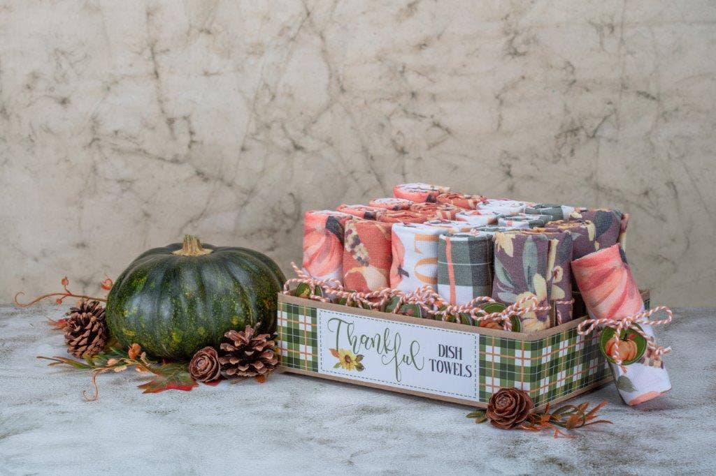 "Thankful" Assorted Display of Designer Towels