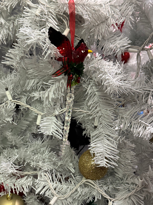 CARDINAL ICICLE ORNAMENT