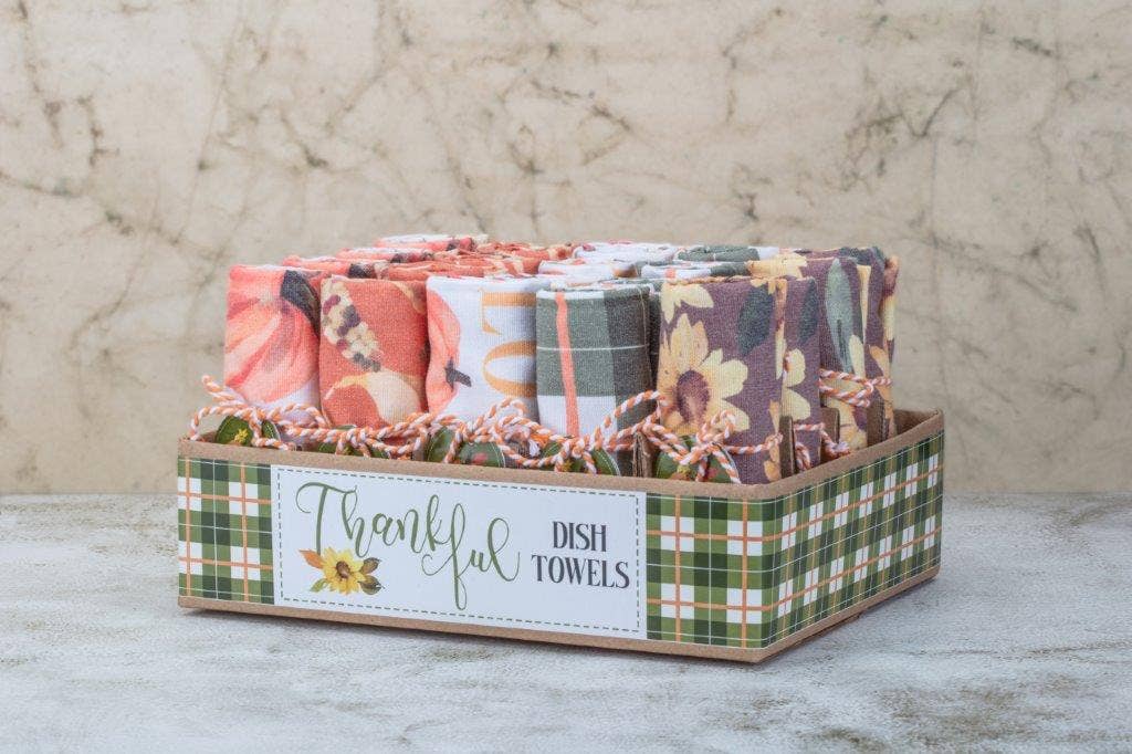 "Thankful" Assorted Display of Designer Towels