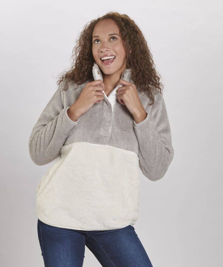 Adult Fuzzy Fleece Pullover