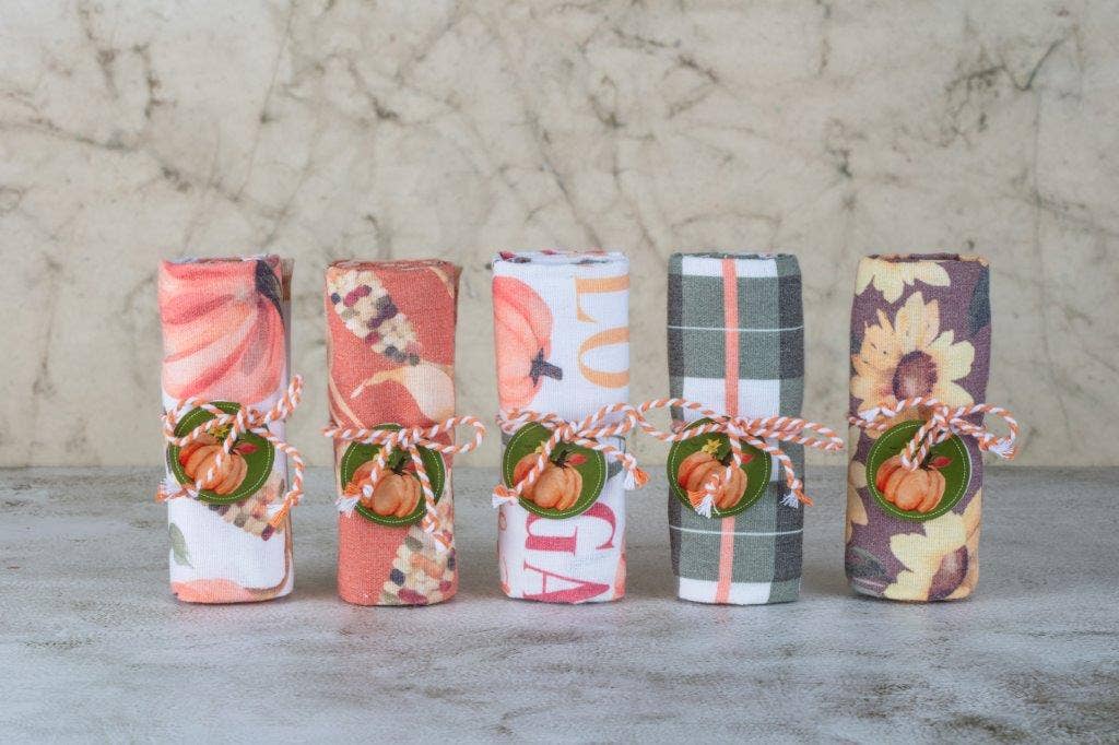 "Thankful" Assorted Display of Designer Towels