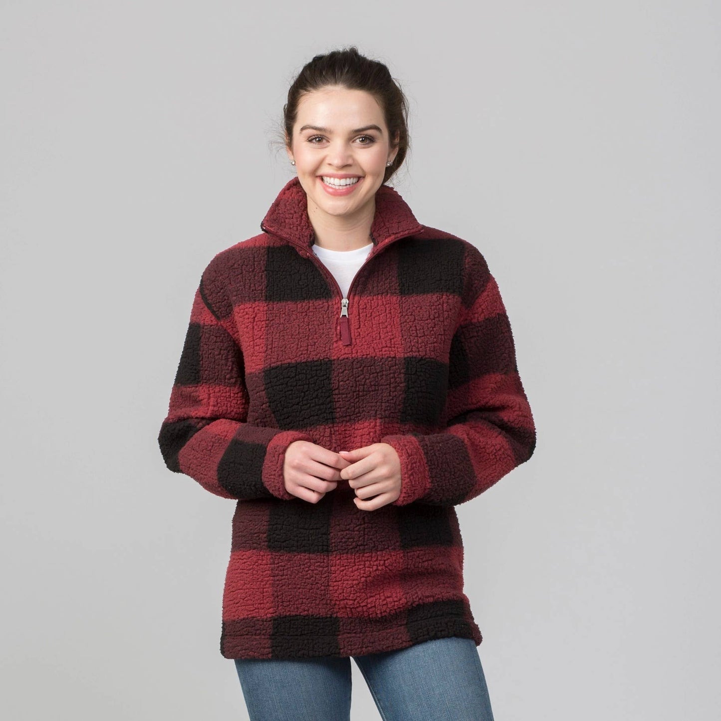 Quarter Zip Sherpa Pullover